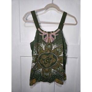 anthropology Sleeveless embroidered top